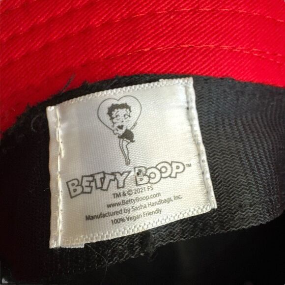 Classic‎ Bucket Hat Betty Boop Cap Red And Black 2021 Cute - Picture 4 of 5